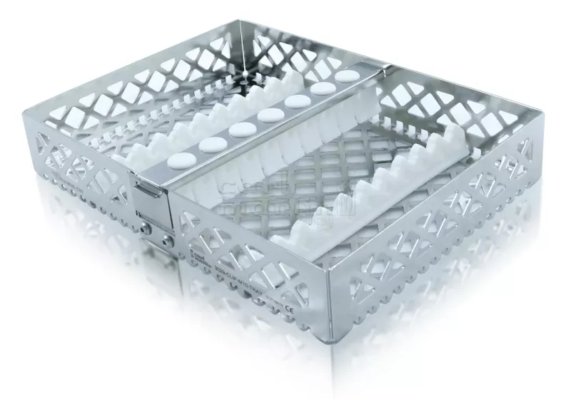 Steri-Wash-Tray 190x140x34mm 10 instr. vit
