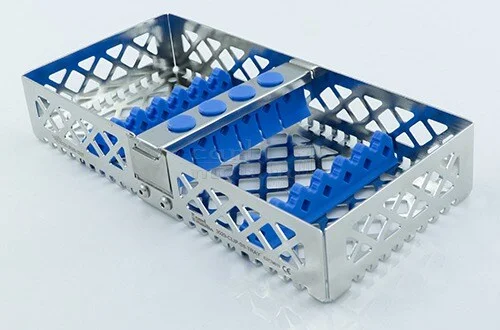 Steri-Wash-Tray 190x90x34mm 6 instr. blå