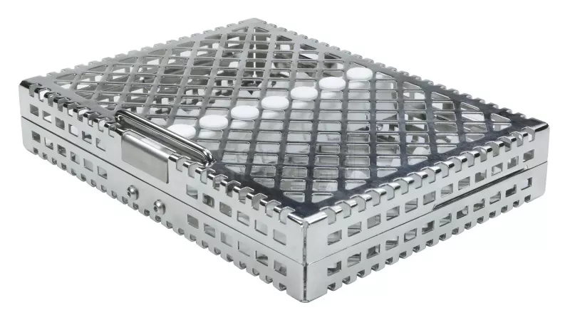 Steri-Wash-Tray 190x140x34mm 10 instr. vit