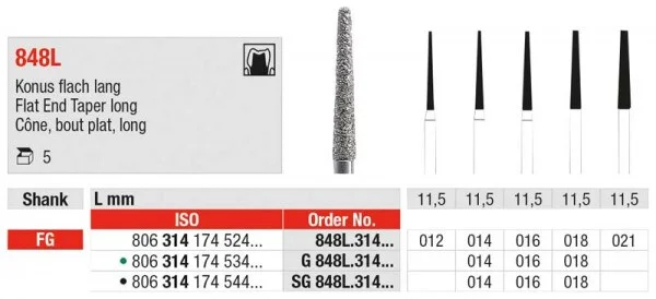 FG Diamantborr SG 848L.014 5st
