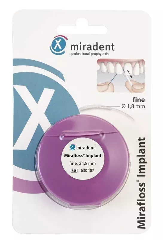 Mirafloss Implant Tandtråd fin Ø 1,8 mm, 15 cm