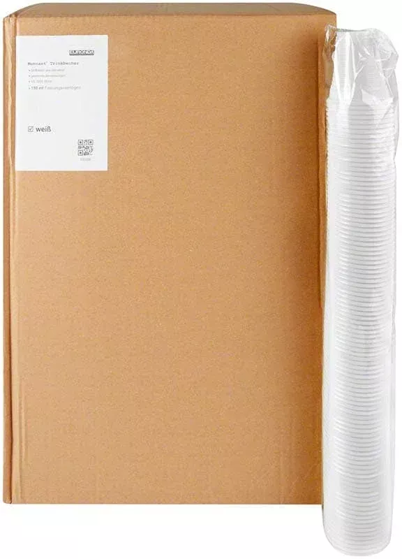Plastbägare Monoart 150ml vit 3000st