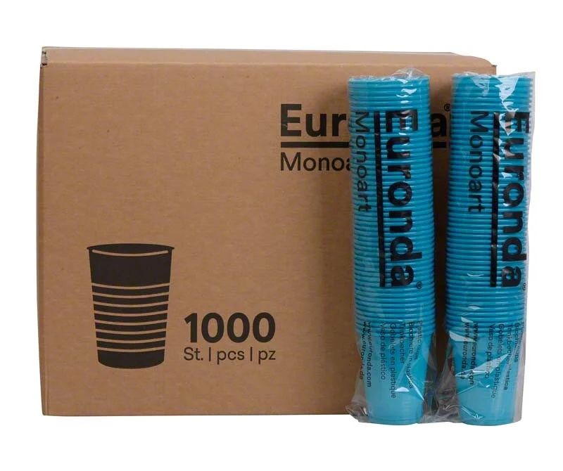 Plastbägare Monoart 180ml laguna 1000st
