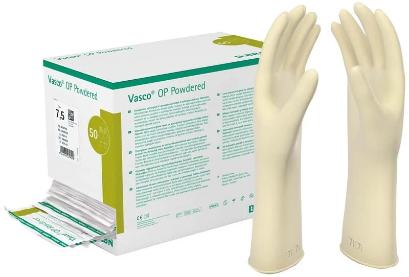Handske Vasco OP Powdered 6,5 steril 50par