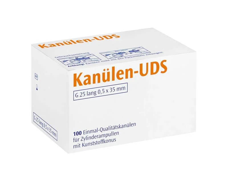 UDS-Kanyl G25 lång 0,5x35 orange 100st