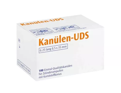 UDS-Kanyl G25 lång 0,5x35 orange 100st