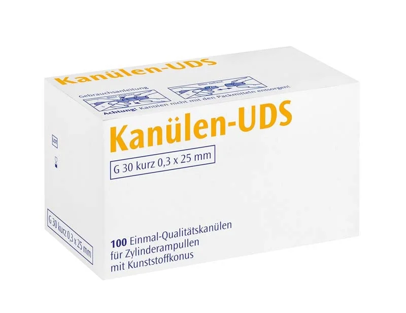 UDS-Kanyl  G30 x-kort 0,3x10 gul 100st