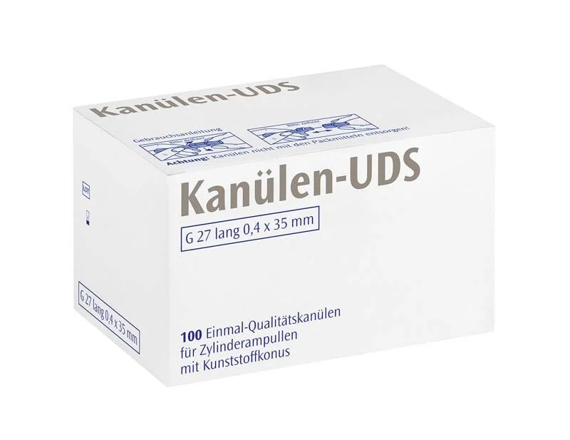 UDS-Kanyl G27 lång 0,4x35 grå 100st