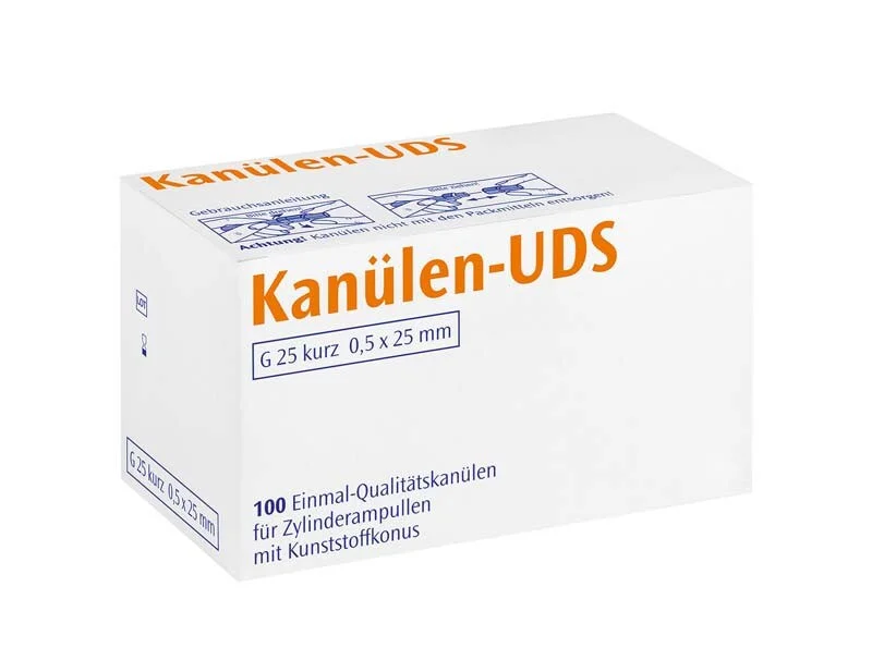 UDS-Kanyl G25 kort 0,5x25 orange 100st