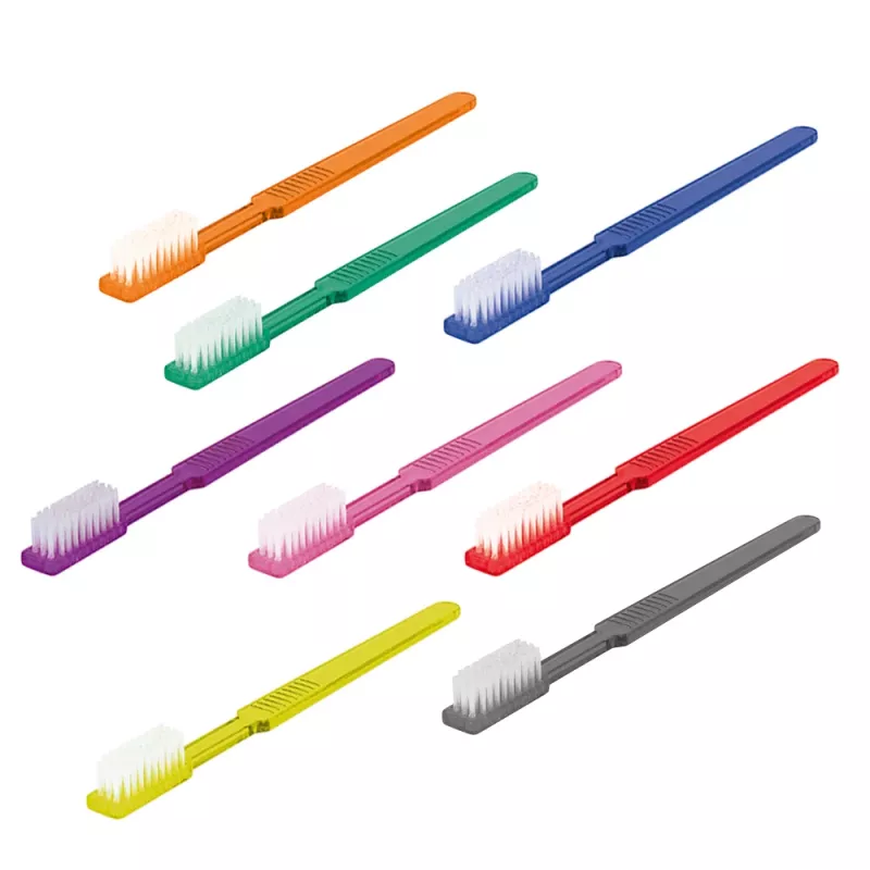 Engångstandborste med tandkräm multicolor 100st
