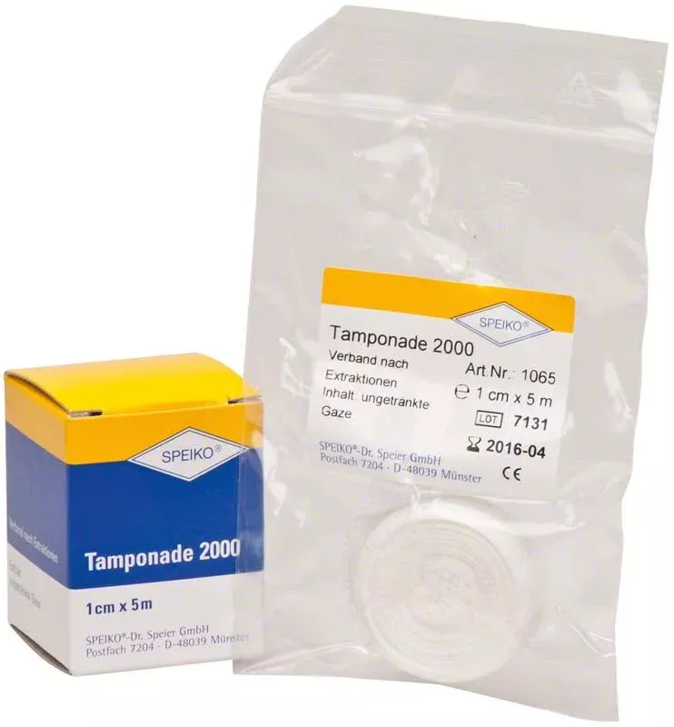 Tamponade 2000 1cm/5m Oindränkt