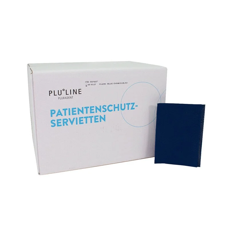 Servett PluLine plastad 33x45cm mörkblå 500st