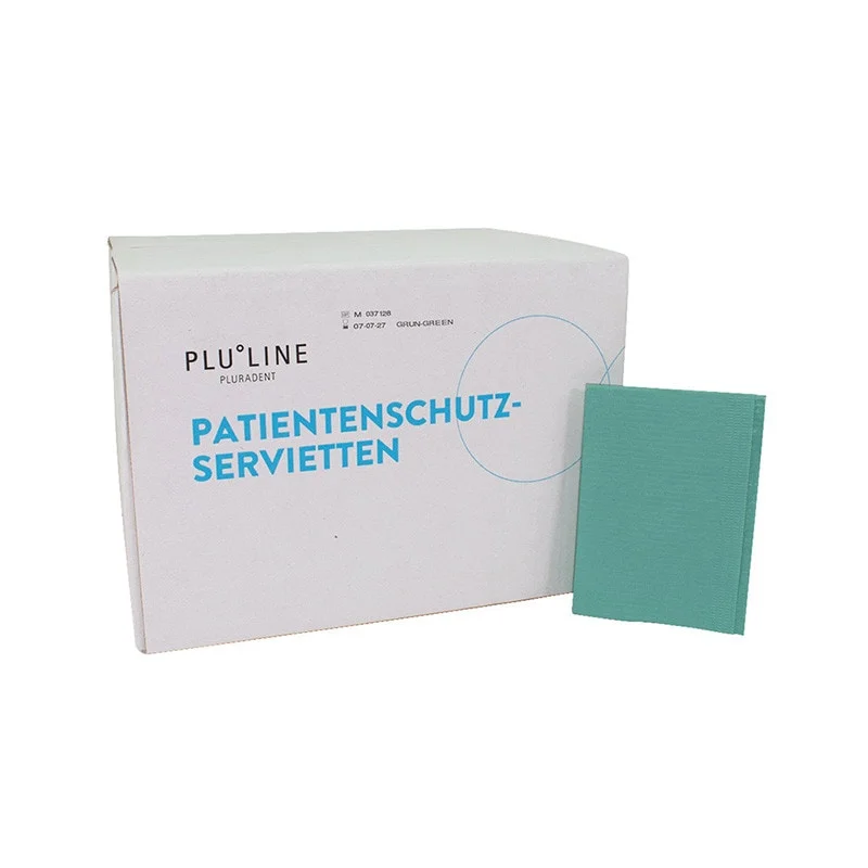 Servett PluLine plastad 33x45cm grön 500st