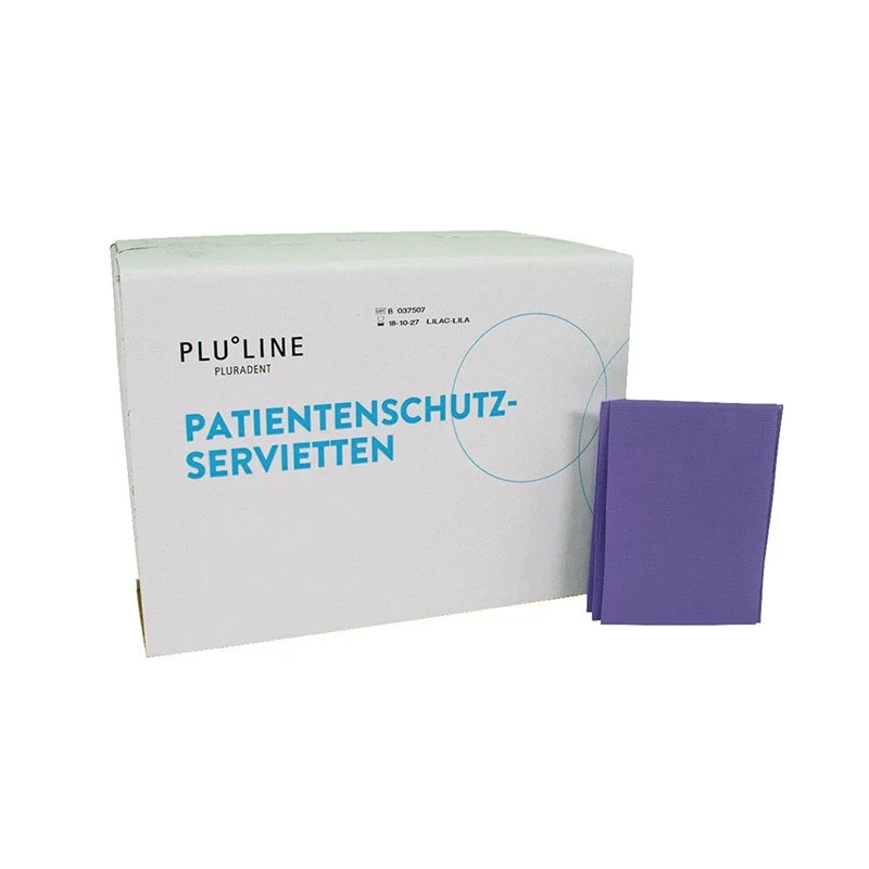 Servett PluLine plastad 33x45cm lila 500st