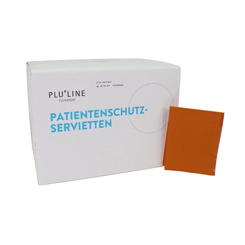 Servett PluLine plastad 33x45cm orange 500st