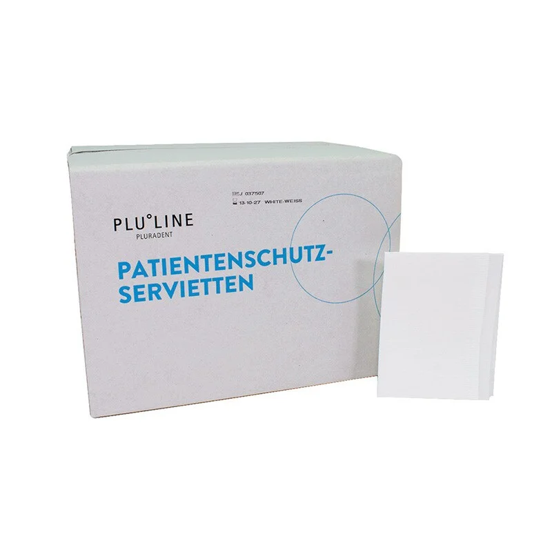 Servett PluLine plastad 33x45cm vit 500st