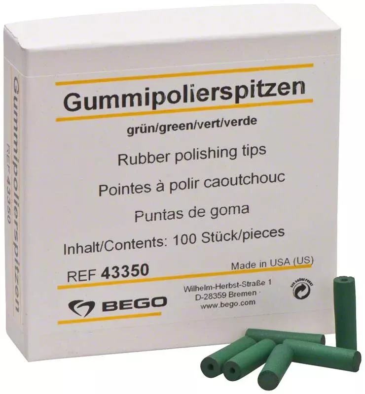 Gummipolerare grön 100st