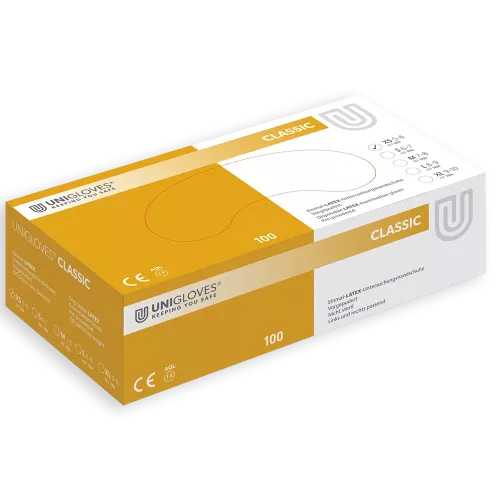 Handske Classic Latex XS 100st