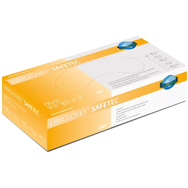 Handske Safetec Latex pdfr XS 100st