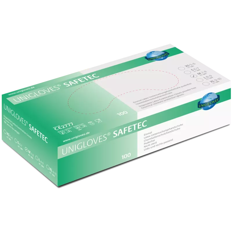Handske Safetec Latex pdfr M 100st