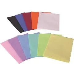 Servett plastad 3-lagers 33x45cm gul 500st