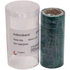 Artikontband grön 80my Siden