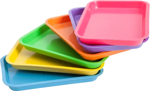Mini-Tray instrumentbricka neongul