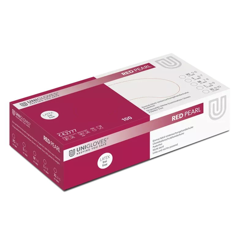 Handske Nitril Red Pearl XL 100st