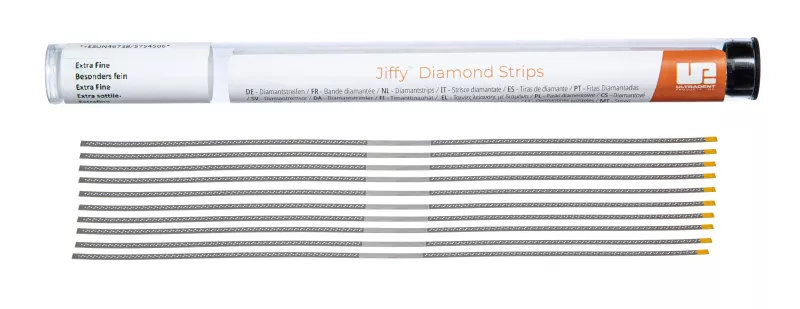 Jiffy Diamant Strips perforerad gul 10st