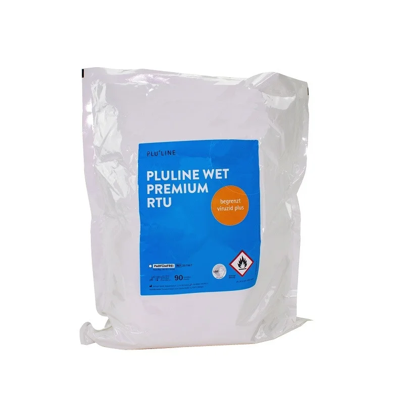 PLURAWIPES WET PREMIUM RTU,  90st