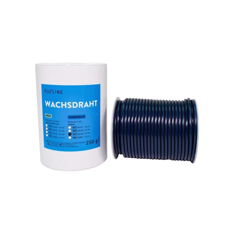 Vaxtråd PluLine 4,0mm mörkblå Rulle 250g