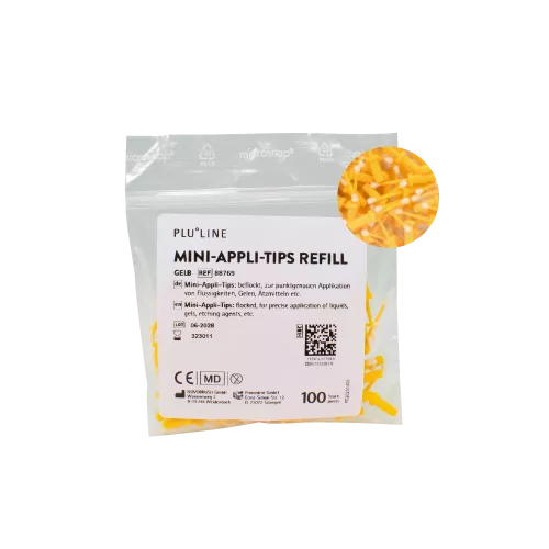 Mini Appli Tips PluLine Gul 100st