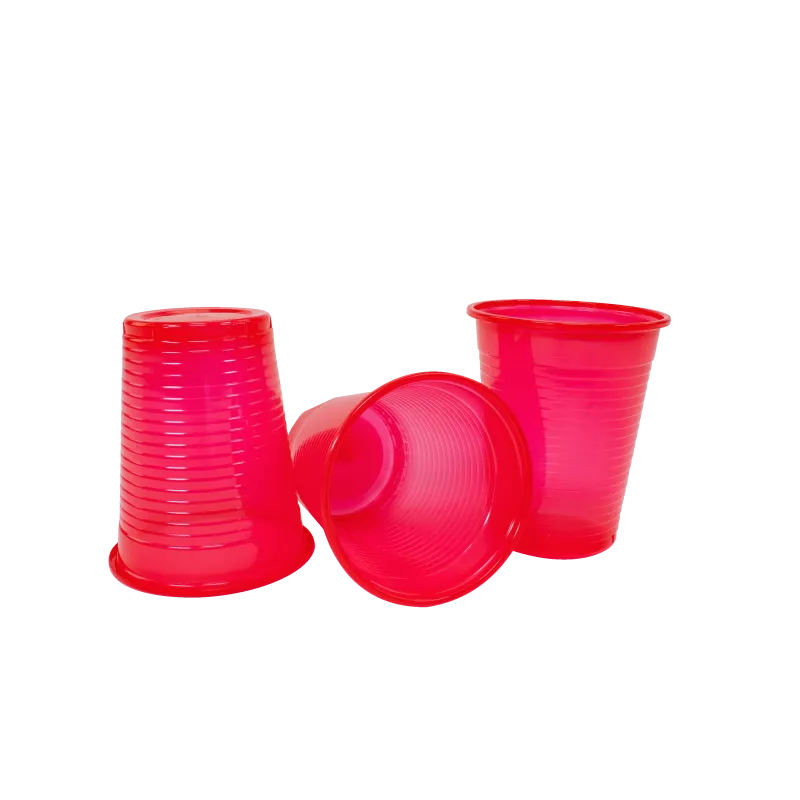Pluline Plastbägare + Röd 3000st