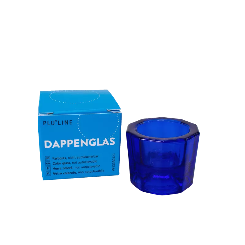 PLULINE DAPPENGLAS blå