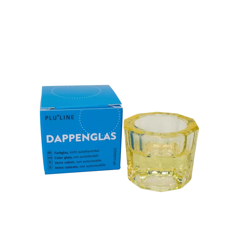 PLULINE DAPPENGLAS gul