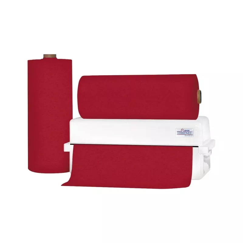 Servett Rulle plastad 2-lagers 60x54cm vinröd 80st