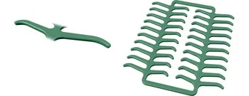 Preformed clasps, premolar clasps PK, green, standard