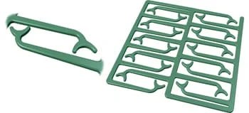 Preformed clasps, bonyhard clasps TK I, green, standard