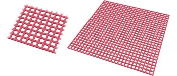 Wax retention, grids, fine RN II, red, standard
