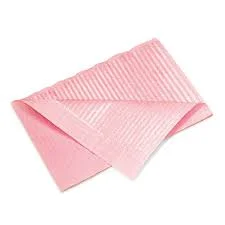 Servett PluLine plastad 33x45cm rosa 500st