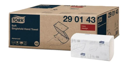 Tork Advanced H3 vit 2lagers 20-23cm 3750st
