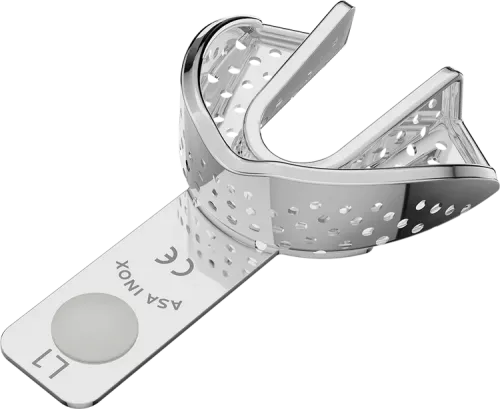 Avtryckssked 2804 perforerad UK XXS vit L1