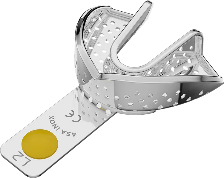 Avtryckssked 2804 perforerad UK XS gul L2