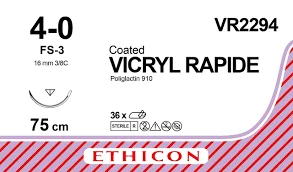 Vicryl Rapid Coated 4-0 FS3 0,75 36st