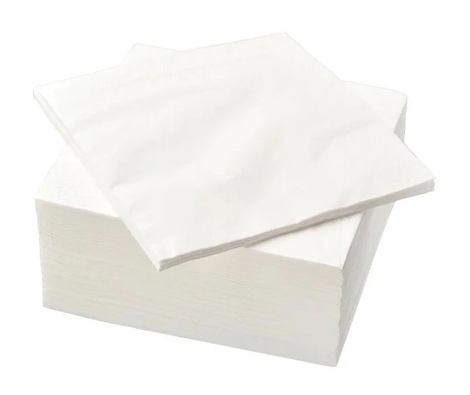 Servett vit 40x40cm 2-lagers 44x50st