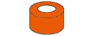 Färgringar orange 50st