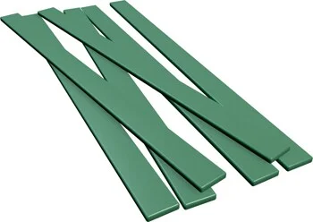 Förformade vaxstänger, sprue strips, grön, 8,0 x 1,8 mm