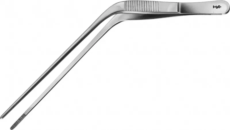 Pincett anatomisk böjd 170 mm