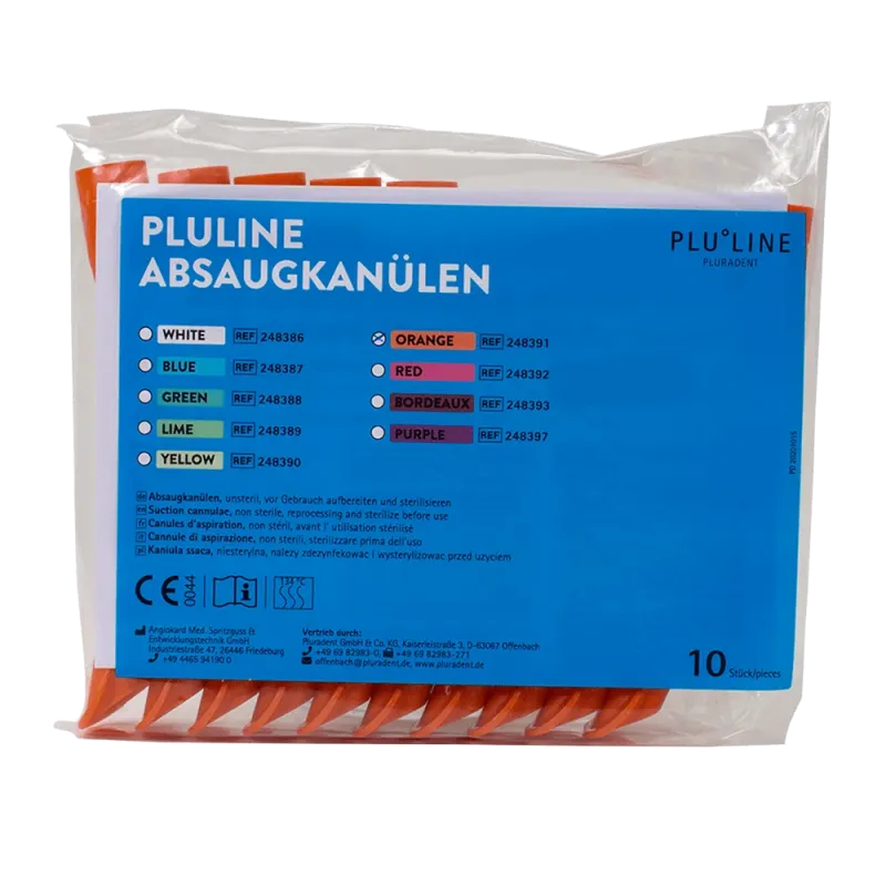 Sugrör PluLine orange 10st