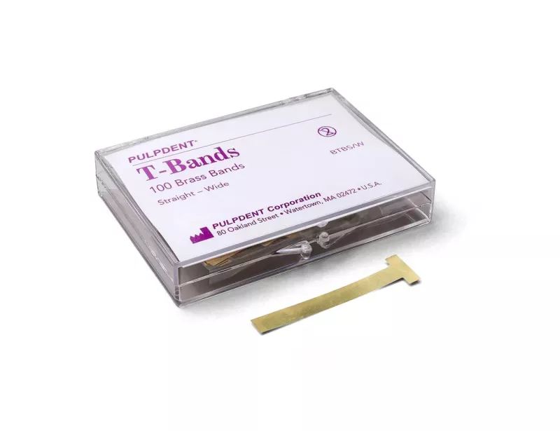 T-Bands straight/wide Brass 100st